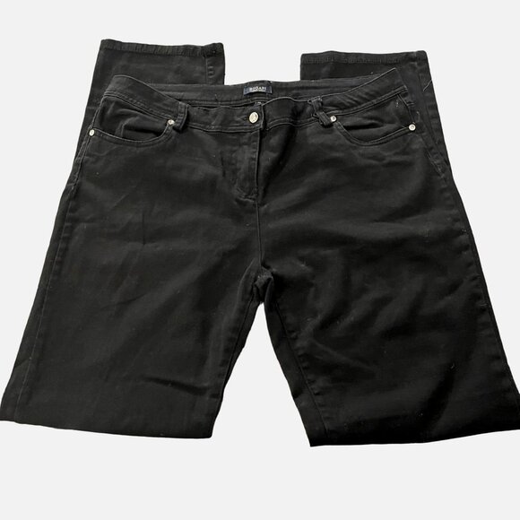 Bogari Denim - Bogari Women's Skinny Jeans in Black Size 12 gem details  5 pocket